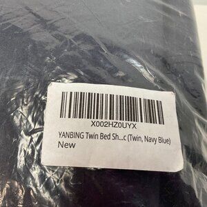 Yanbing Twin Bed Sheet Set - Twin Size Navy Blue New In Package with 2 Pillowcas